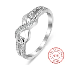 Eternity Ring Engagement Rings Sterling Silver 925 For Women Wedding Lady Infinity Jewelry (RI101804)