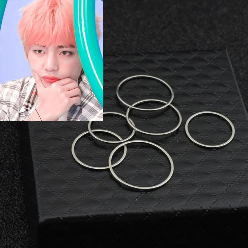 1 шт. кольцо Bangtan Boys V в ретро стиле для суставов костяшек мужское и женское