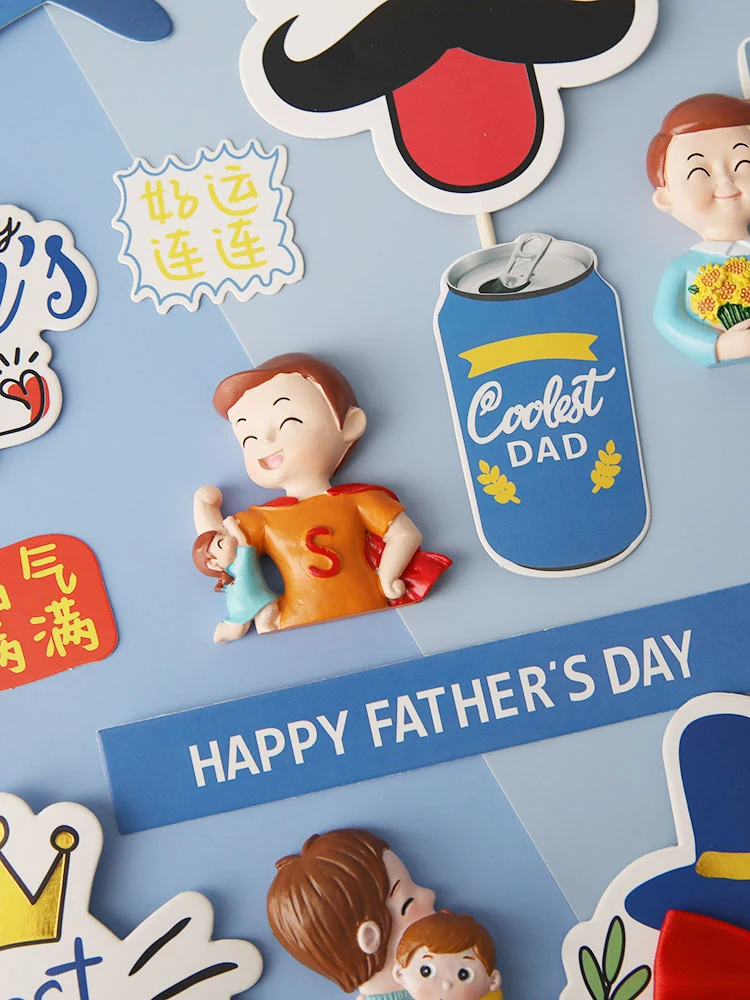 Heartfelt Father's Day Cake Topper - Celebrate Dad with Love
