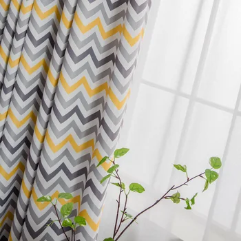 

Ins Nordic Curtains for Living Room Thickened Mapo Spectral Bedroom Cotton Hemp Shading Curtain Cloth