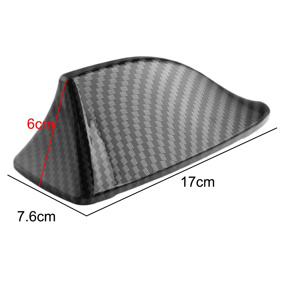 The New Stylish Universal Carbon Fiber Shark Fin Car Vehicle Roof Antenna Aerial Decoration