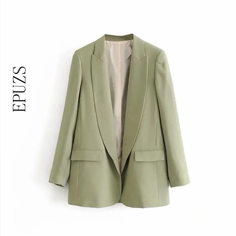 

elegant pink green cardigan blazer feminino women blazers and jackets Casual work office blaser coat lady suit jacket Fall 2019