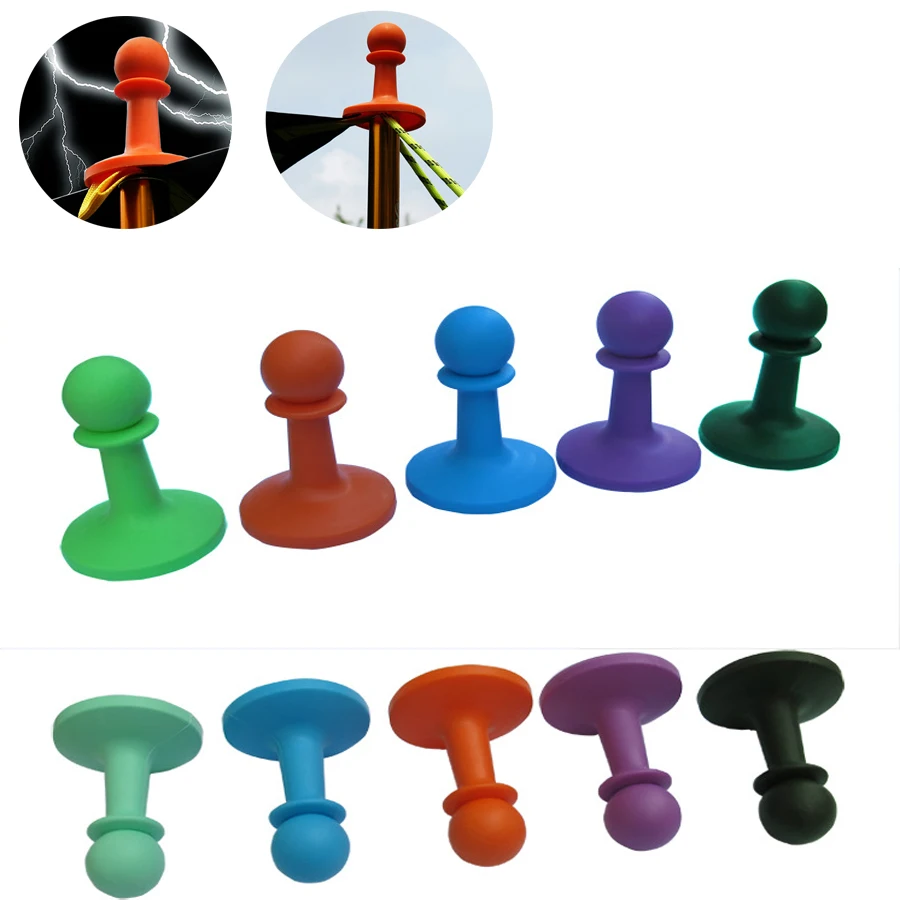 

4pcs Lightning Tent Pole Rod Awning Canopy Anti-Thunder Protection Cover hat Proof Cap Outdoor Camping Tent Lightning Proof Cap