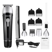5 режущих головок, 4 концевых гребня, европейская вилка, электрическая машинка для стрижки волос, перезаряжаемая машинка для стрижки волос, бритвенная головка, обрезка носа