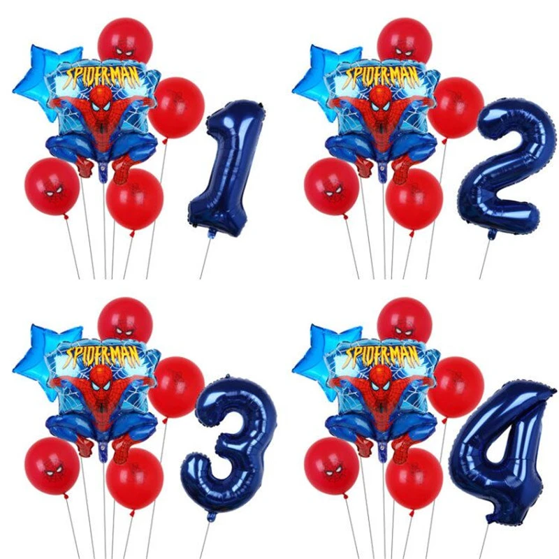 Ensemble De Ballons Spiderman Marvel Pour Enfants 1 Piece 1 2 3 4 5 6 7 8 9 Ans Decoration De Fete D Anniversaire Cadeaux Pour La Journee Des Enfants Aliexpress