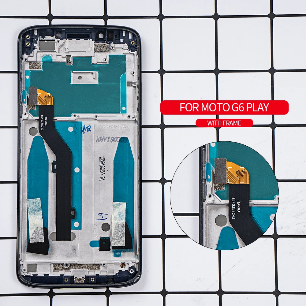 ЖК-дисплей для Motorola Moto G6 Play XT1922 XT1922-3 XT1922-4 ЖК-экран с сенсорным стеклом дигитайзер Рамка в сборе