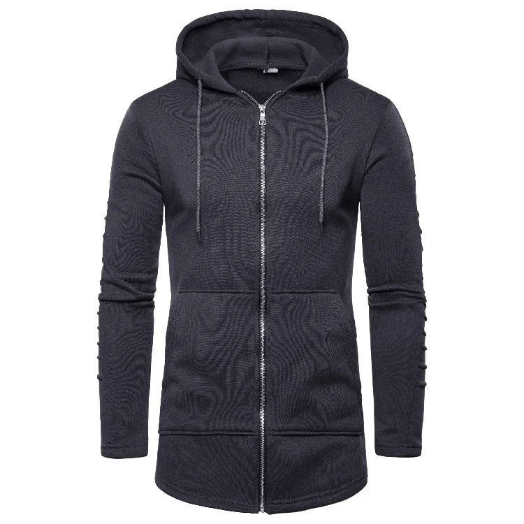 

2020 solid color wrinkled autumn new men's Hoodie,