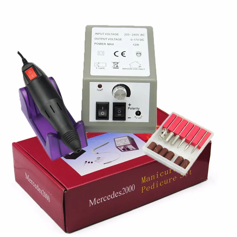 

Hot Sales Nail Grinding Machine 2000 Type Electric Sander Polisher Electric xiu jia ji Resurrection Manicure Pedicure Set