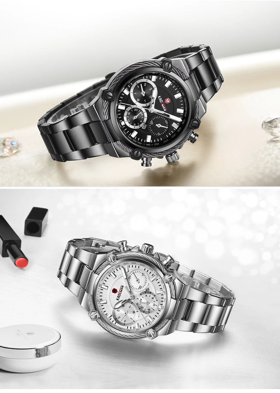 Kademan, высокое качество, фирменный дизайн, женские часы, полная сталь, роскошные женские наручные часы, 3ATM,, новая мода, женские, деловые
