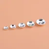 10pcs925 sterling silver flower hat accessories, round smooth surface flower   , handmade DIY beading material crystal accessori ► Photo 2/5