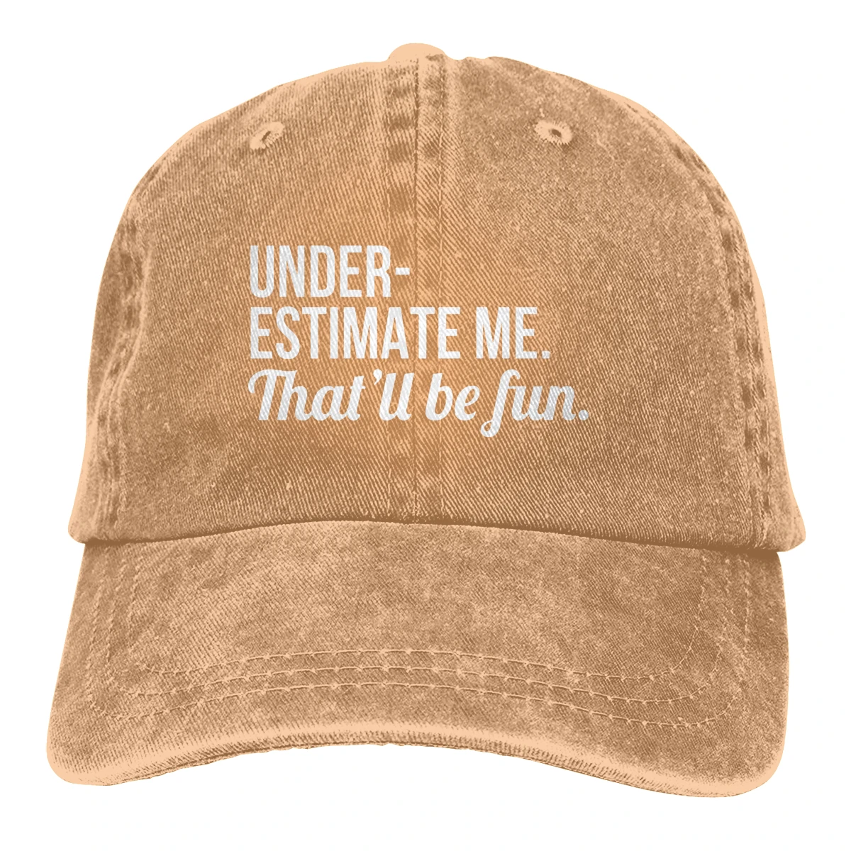 Занижите меня, что'll Be Fun Casquette, Черная мужская и женская джинсовая бейсболка с ремешком на спине, Регулируемая Кепка для гольфа и папы - Цвет: Хаки