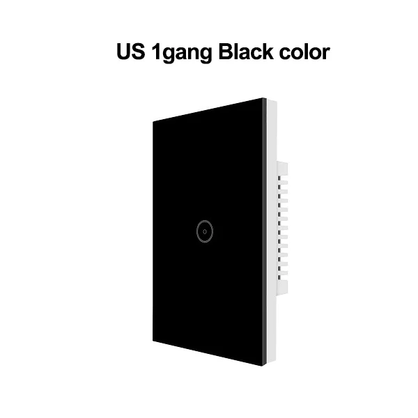 Black 1gang Zigbee 3,0 US 1 2 3 банда умный переключатель беспроводной пульт дистанционного управления настенный сенсорный светильник с таймером умный дом работа с tuya zigbee hub - Комплект: Black 1gang