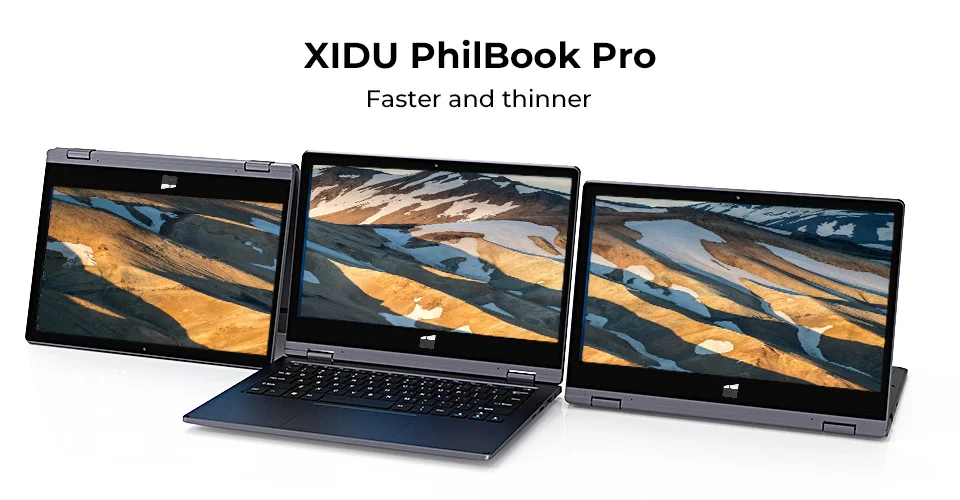 XIDU PhilBook Pro Notebook 11.6 inch Laptop 128GB Windows 10 Intel SSD 360 Degree Touchscreen Notebook