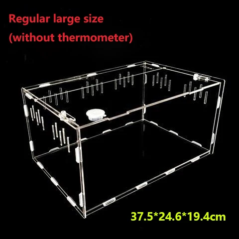 Reptile Tank Insect Spiders Tortoise Lizard Acrylic Transparent Breeding Box Vivarium Lid Reptile Pet Product Terrarium 2020 New L