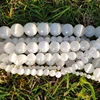 Natural Moon Stone Beads White Cat Eye Round Loose Beads 4/6/8/10/12mm Jewelry Making DIY Bracelet 15