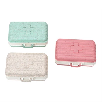 

NICEYARD 6 Compartments Mini Cute Tin Home Organizer Storage Box Case Suitcase Shape For Pills Button Clip Home Supplies