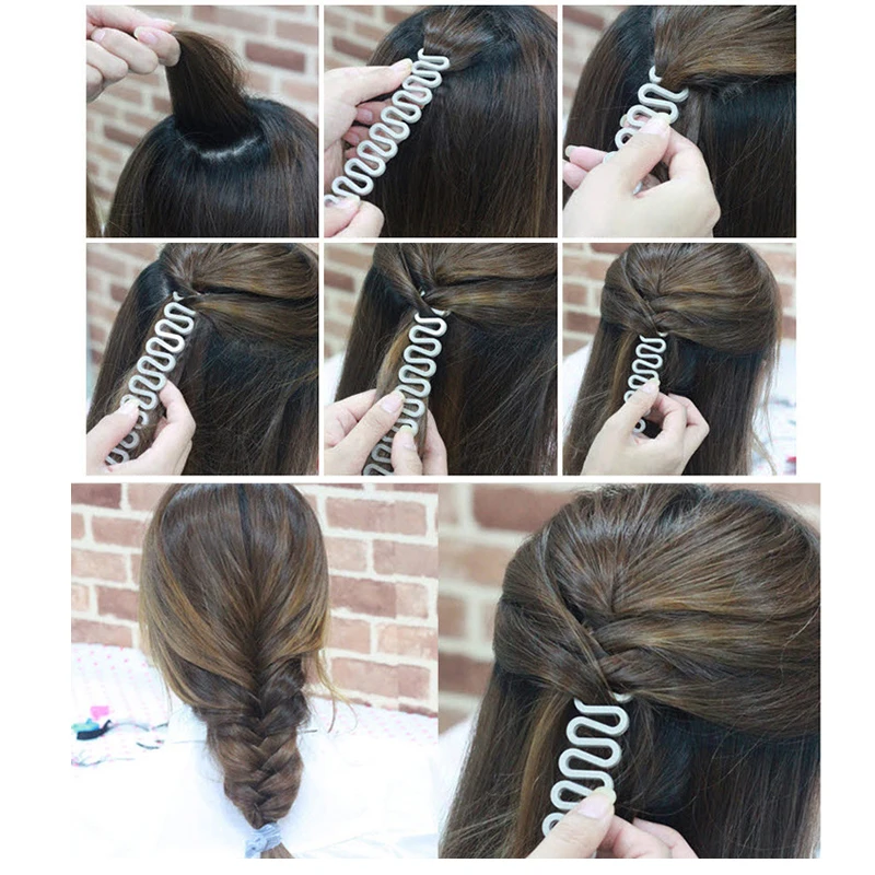 Fishbone Braid Wave Braid Twist Plate Hair Trimmer Styler Fishbone Curling iron Twisted braided hair styling tool