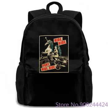 

LADY GAGA "PONY RIDE" BLACK 2013 CANCELED TOUR NEW OFFICIAL RARE Print women men backpack laptop travel school adult