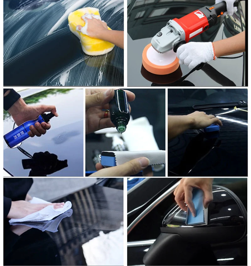 For Car 50ML 9H Hardness Car Detailing Ceramic Coating Car Products Graphene Glass Plated Crystal Car Polish Car Accessories best car wax for black cars