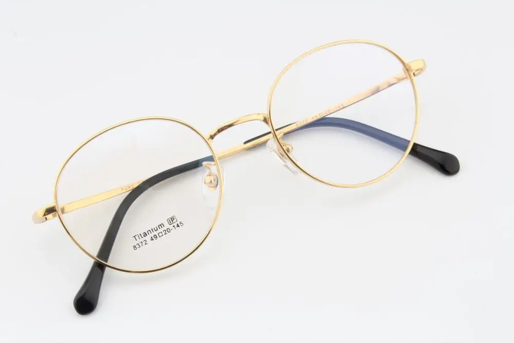 Pure B титановая оправа для очков Мужские Винтажные круглые Близорукость Оптические очки по назначению оправы высокого качества