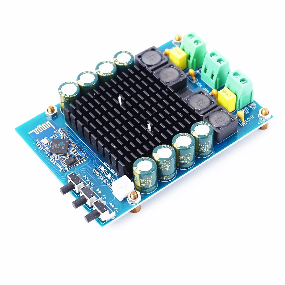 TDA7498 100W+ 100W Bluetooth аудио цифровой стереоусилитель модуль DC 12V 24V беспроводной Bluetooth приемник