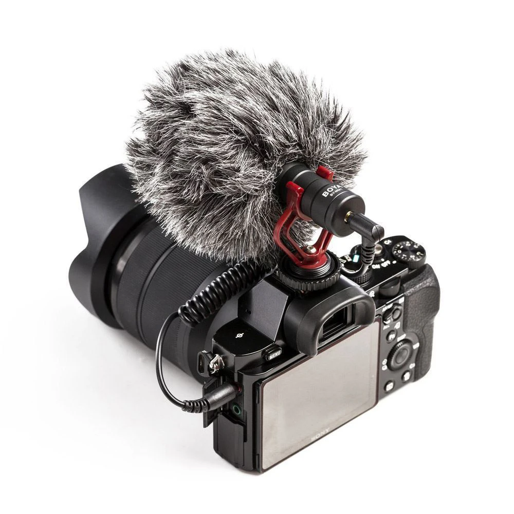 BOYA BY-MM1 кардиоидный микрофон для смартфона DJI Osmo Nikon Canon DSLR Youtube Vlogging запись 3,5 мм аудио кабель