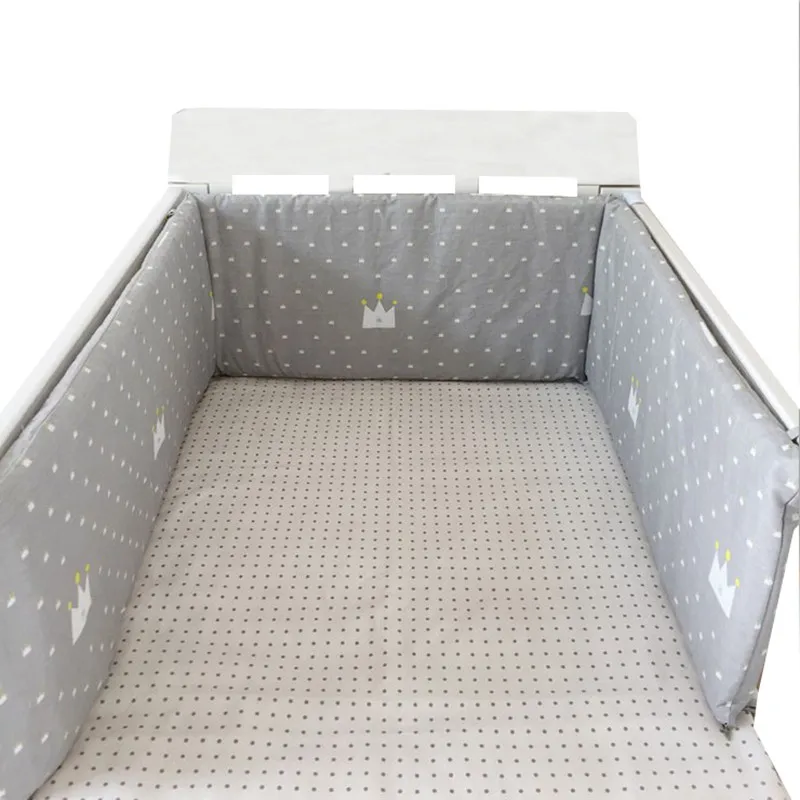Нордические звезды дизайн детская кровать утолщенные бамперы цельная кроватка вокруг подушки защита для кроватки подушки новорожденных