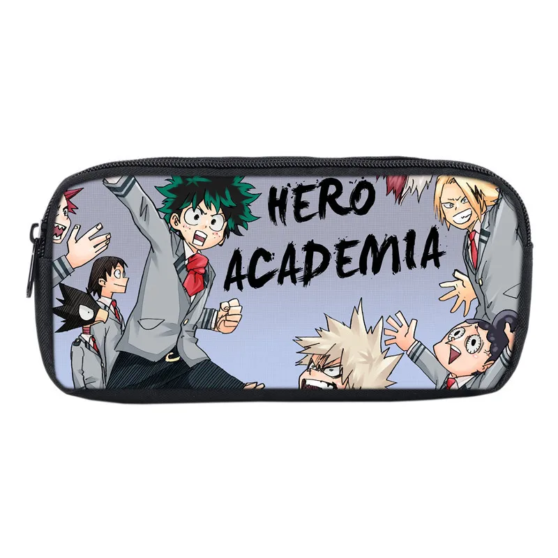 Напечатанный аниме 3D My Hero Academy канцелярский пенал коробка для макияжа сумка для хранения школьные сумки для девочек-подростков на молнии