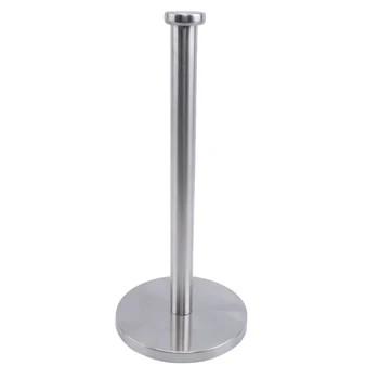 

1 Stainless Steel Paper Towel Holder Hand Towel Rack Kitchen Living Room Bold Section Vertical Paper Roll Rack Rack