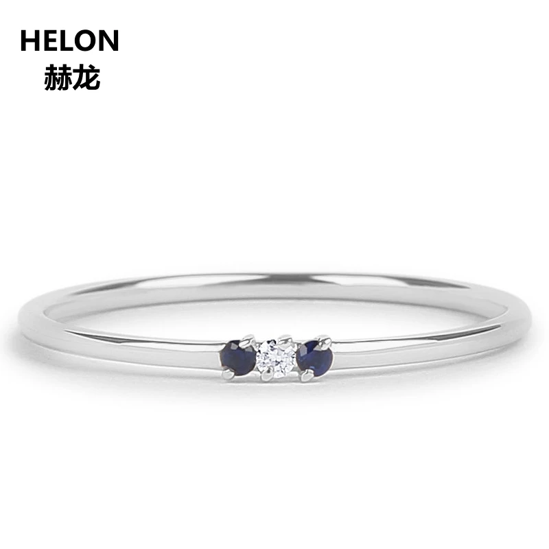 Женское кольцо с натуральным сапфировым бриллиантом обручальное из твердого