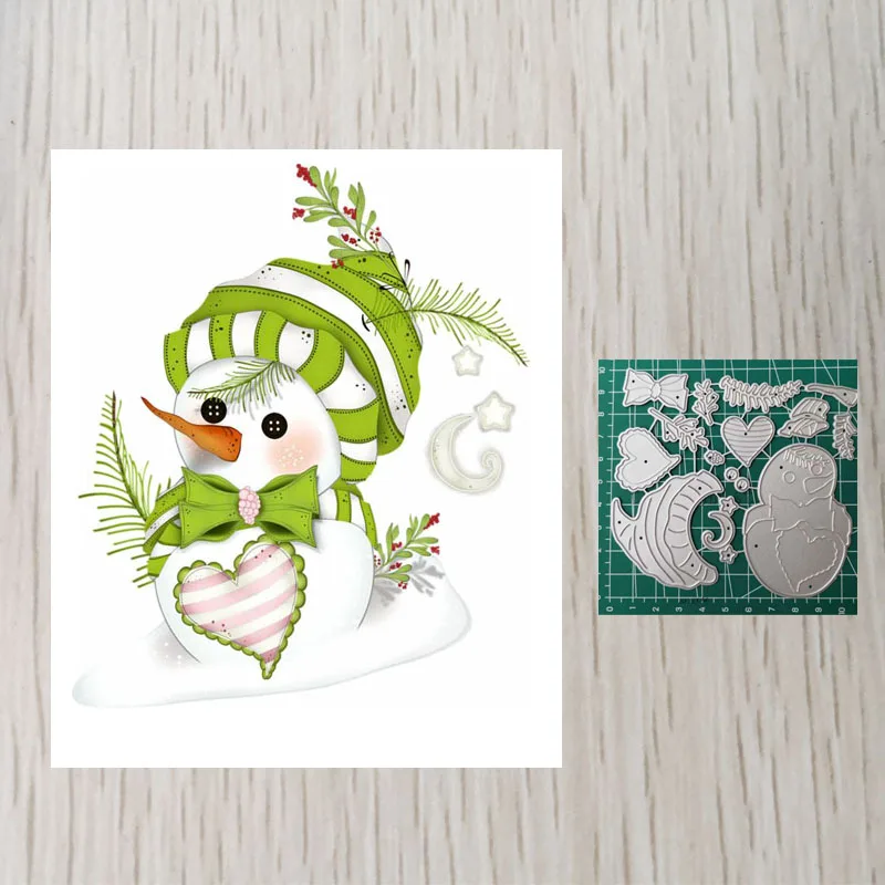 Снежные рождественские штампы принадлежности для скрапбукинга из металла Nouveau