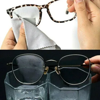 

1pc Suede Advanced Nano Reusable Anti-fog Wipes Glasses Pre-moistened Antifog Lens Cloth Defogger Eyeglass Wipe Prevent Fogging