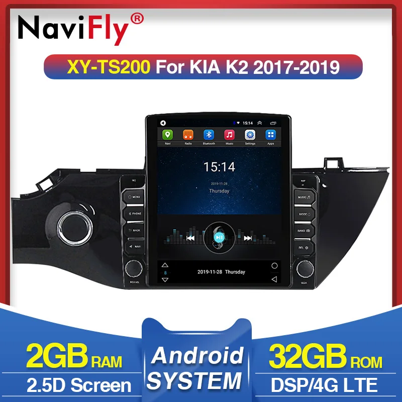 4G LTE WIFI 9.7&quot Android Car dvd Radio Autoradio GPS Navigation for KIA K2 2016-2019 car multimedia player USB 2Din BT | Автомобили и