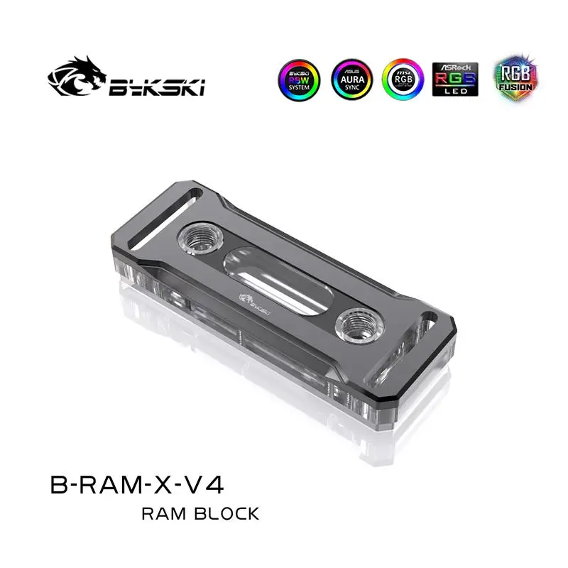 Bykski-sistema de Refrigeração do Computador Refrigerador do pc Radiador Sincronização Rgb Duplo ou Canais B-ram-x-v4