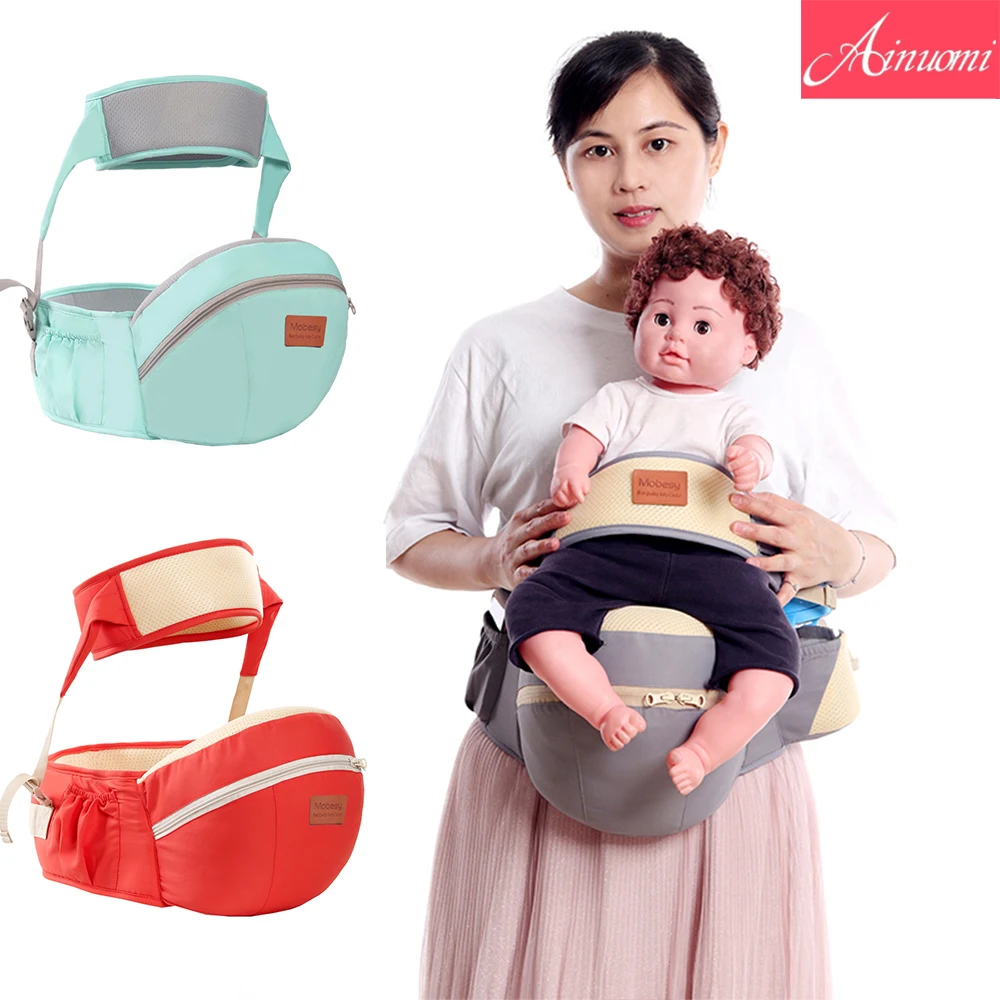 

AINUOMI Ergonomics Can Storage Thing Baby Carrier Forward Kangaroo Backpack Baby Carrier Kids Adjustable Baby Hip Seat