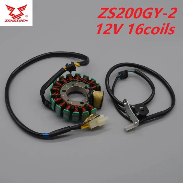 magneto coil zongshen motorcycle stator ZS200GY LZX200GY-2 12V 
