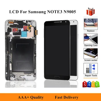 

LCD Screen For Samsung Galaxy Note 3 N900 N9005 N900A N900V LCD Display Touch Screen Digitizer Assembly With Frame