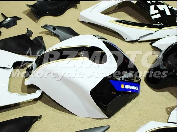 ABS инъекции обтекатели комплект подходит для SUZUKI GSX-R600 GSX-R750 K6 2006 2007 GSX-R600 k6 06 07 черный, белый цвет E4