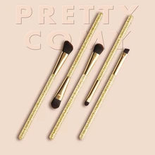 Pretty Comy 5 шт. набор для макияжа глаз Eyeshaodw кисть для бровей плоская головка кисть угловая кисть для нанесения основы косметический набор кистей