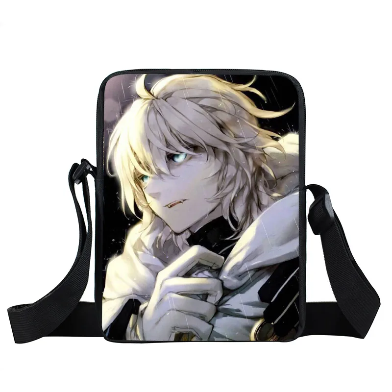 Аниме Серафим конца мини сумка Owari no Seraph Mikaela Hyakuya сумки на плечо для мальчиков девочек Krul Tepes сумка через плечо - Цвет: xkbfairyt27