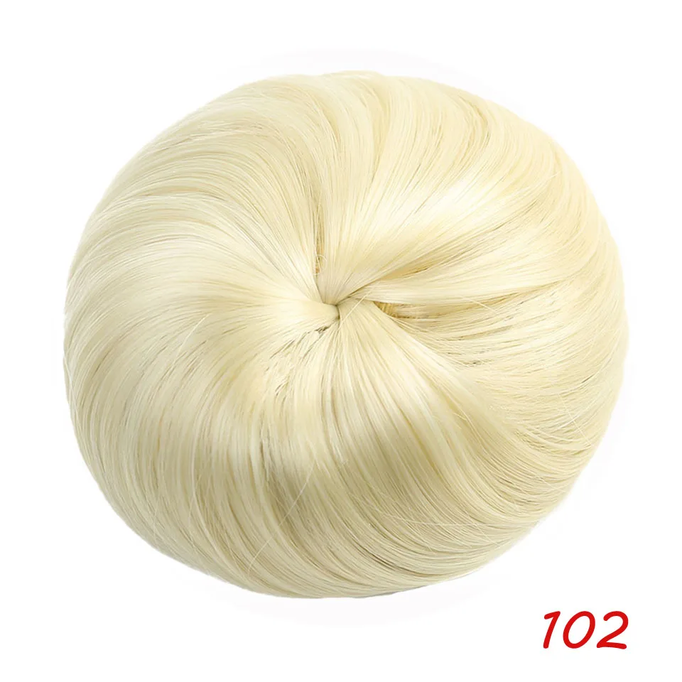MEIFAN, Синтетические прямые волосы, эластичные шиньон, шиньон, шиньон на шнурке, Пончик, резинка, шиньон, булочка, заколка для наращивания волос - Цвет: 102