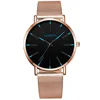 Luxury Minimalist Men's Fashion Ultra Thin Watches Simple Men Business Stainless Steel Mesh Belt Quartz Watch Relogio Masculino 2