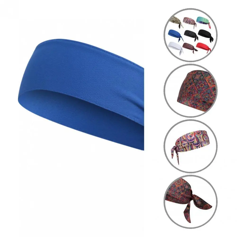

Head Ties Compact Athletic Sweatband Multi Color Comfortable Useful Anti-perspirant Tie Back Headband