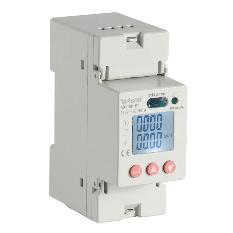 

ACREL ADL100-ET/CF 2P Single Phase multi-function electric energy meter LCD display Din rail Install with CE Approved