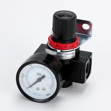 AR2000 G1/4'' Air Control Compressor Pressure Relief Regulator Valve Pneumatic Filter Treatment Unit dental turbine unit compressor air pressure relief valve manometer meter