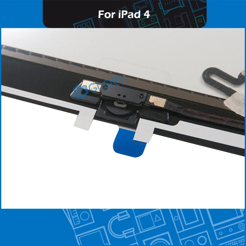 Высокое качество A1458 A1459 A1460 сенсорная панель для iPad 4 сенсорный экран ЖК-дисплей дигитайзер переднее стекло замена