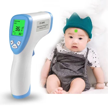 

Non-Contact Digital Infrared Forehead Thermometer Lcd Ir Laser Point Gun Temperature Baby Adult Meter Pyrometer Backlight