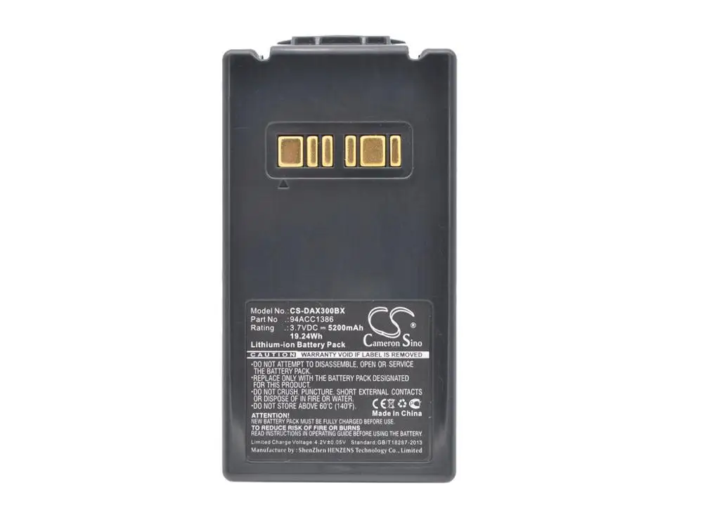 Аккумулятор Cameron Sino для Datalogic Falcon X3 X4 + Plus Замена 94ACC1386 BT 26 5200 мАч|Перезаряжаемые