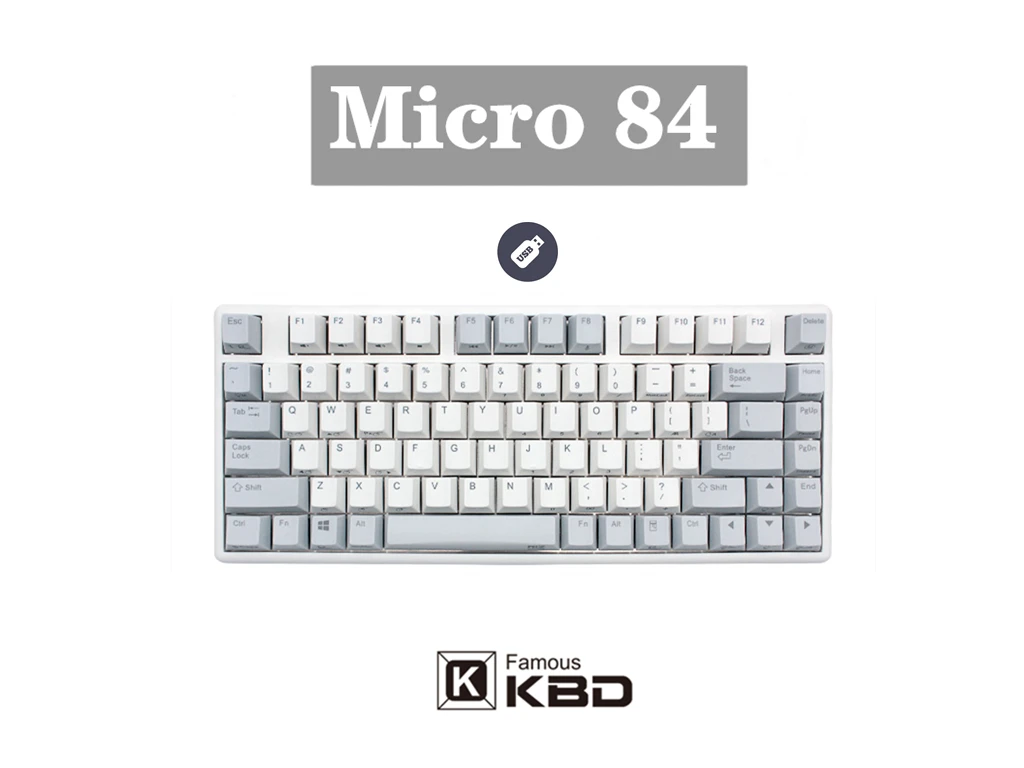 NIZ клавиатура micro84 Емкость беспроводной двухрежимный полный ключ
