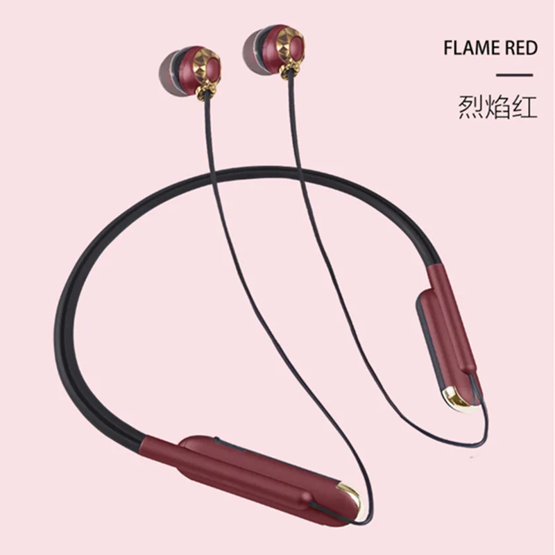 2020 NEW Wired Bluetooth 5 0 earphone with mircophone Hanging Neck Headset Stereo Headphone Earbud Noise Reduction